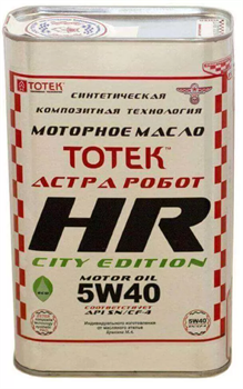 ТОТЕК HR-CITY EDITION SAE 5W40 HRCE5W40 - фото 4572